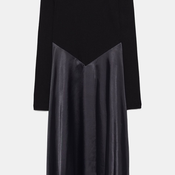 Worn once Zara contrast midi dress - Picture 4 of 4